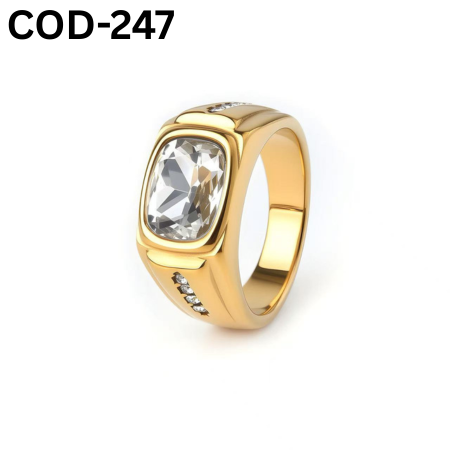 JP Italian Bio White Stone Rings Finger Ring-247
